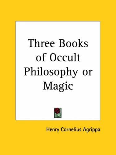 Three books of occult philosophy or magic cover