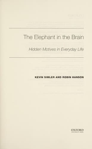 The Elephant in the Brain cover