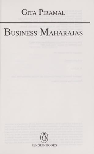 Business Maharajas (R/J Edn.) cover