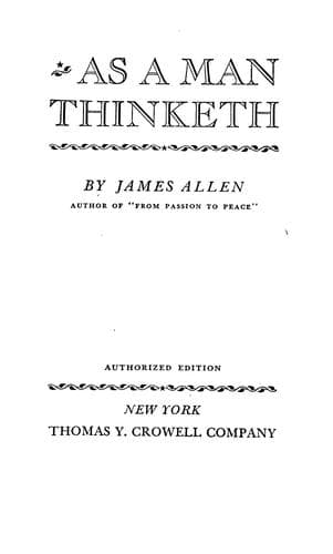As a Man Thinketh (PREMIUM PAPERBACK, PENGUIN INDIA): The number 1# inspirational and motivational classic for personal growth, success, and a happy life cover